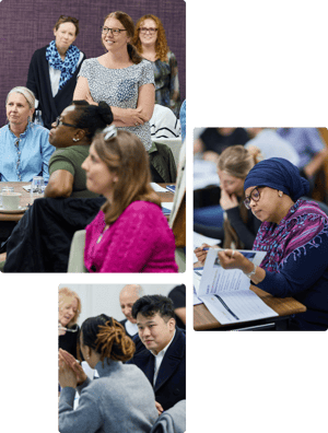 Attendees at an Appreciative Inquiry workshop